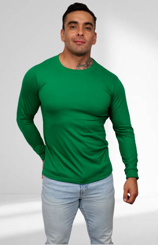 Playera Peso Completo Cuello Redondo Manga